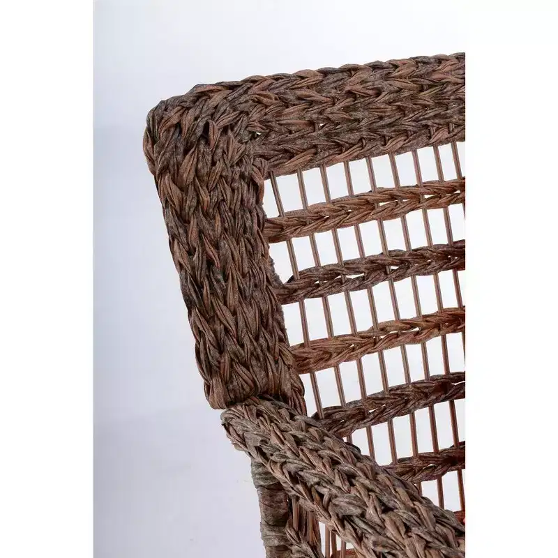 Jiallo Modern Concept Faux Sea Grass Resin Rattan Patio Chair