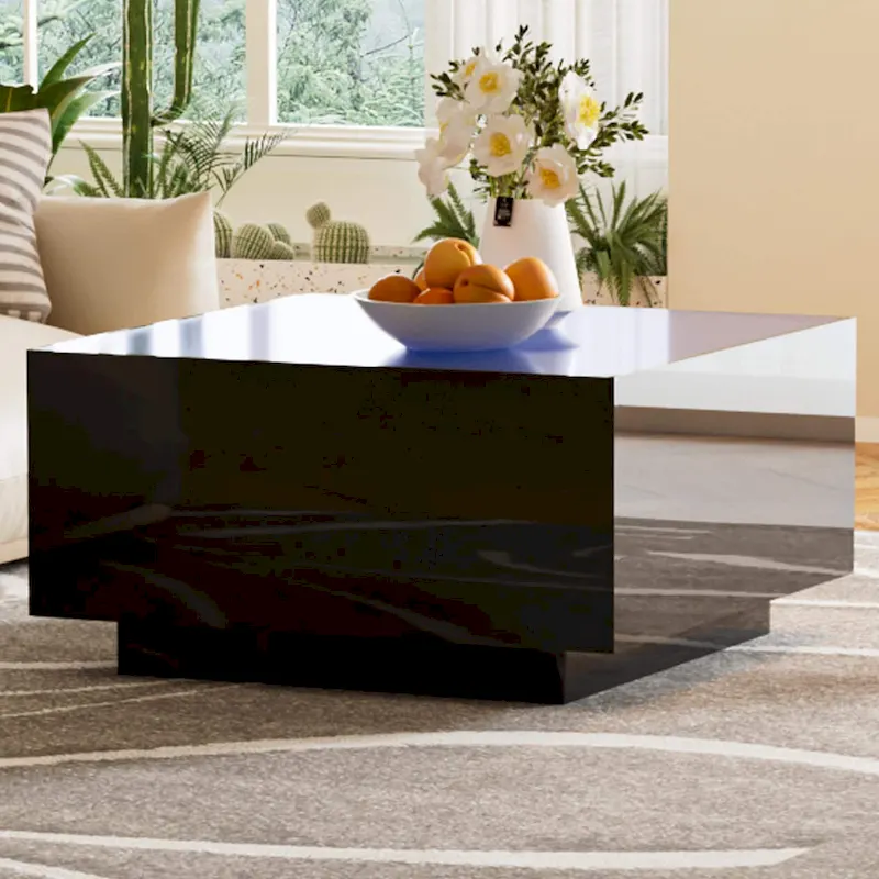 Square High Glossy Coffee Table