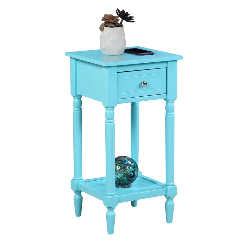 Convenience Concepts French Country Khloe 1 Drawer Accent Table with Shelf