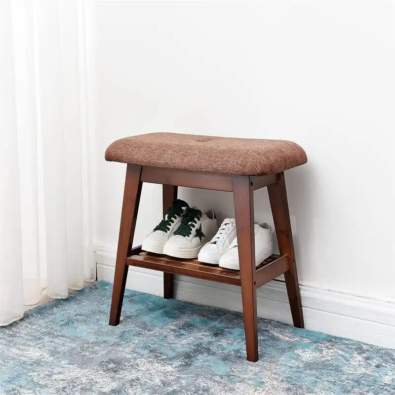 Bamboo Entryway Bench - 11.8 D x 23.6 W x 17.7 H