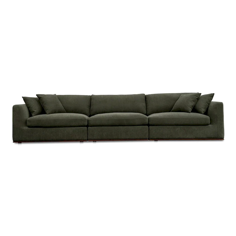 Rio Modular Sofa With Rubber Wood Base - 136.2 W x41 D x23.6 H
