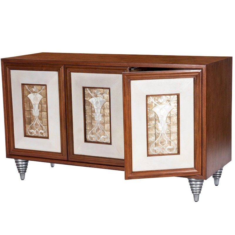 Shelly Leather & Capiz Shell Inlay Sideboard