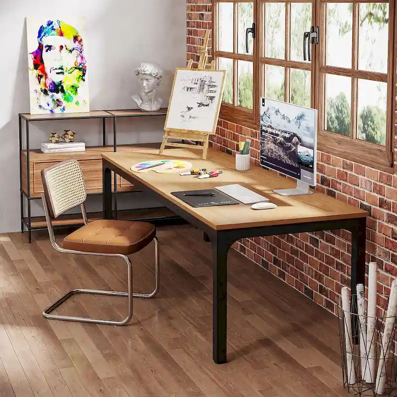 78.7 Inches Extra Long Computer Desk 2 Person Desk