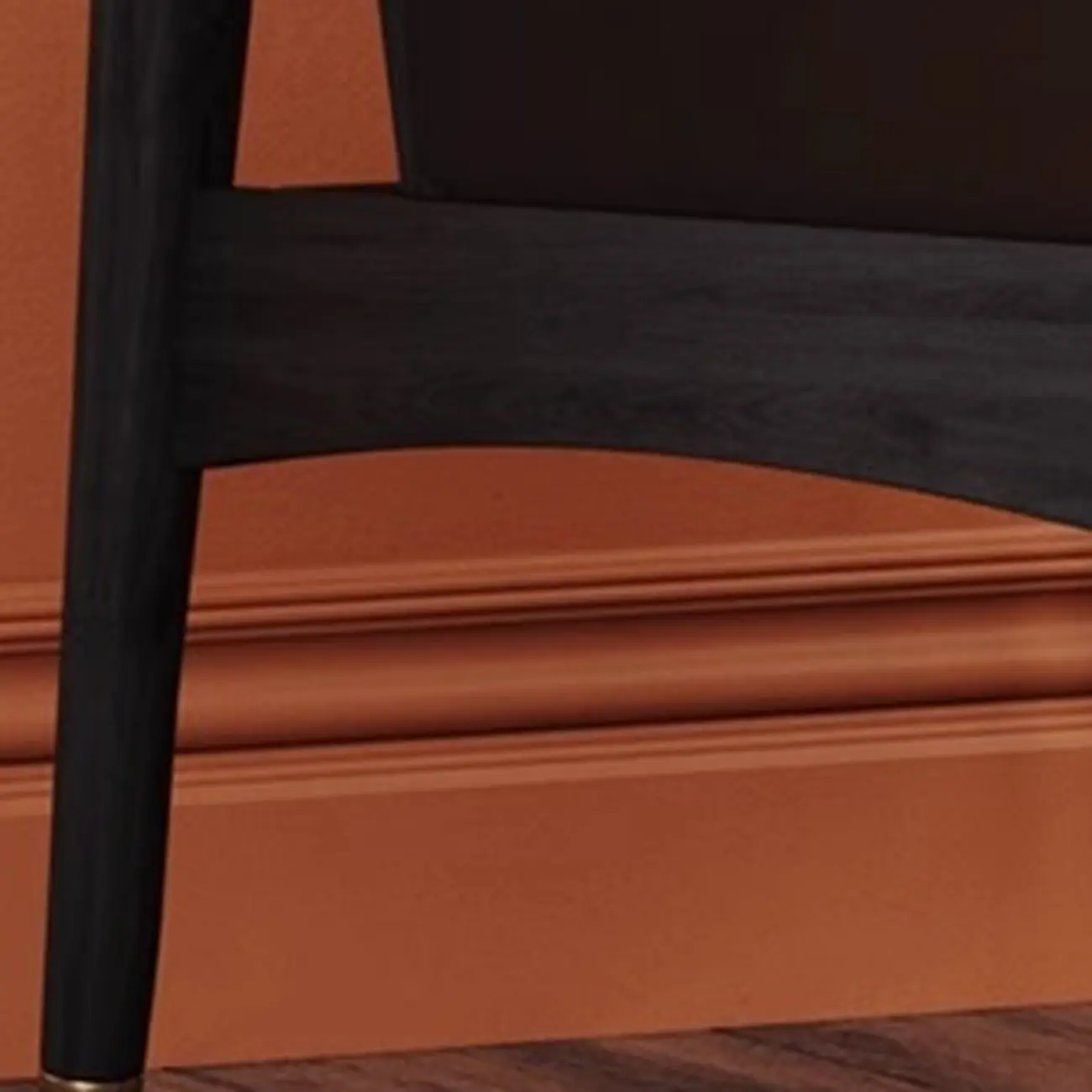 Mid-Century Modern Genuine Leather Arm Chair Living Room