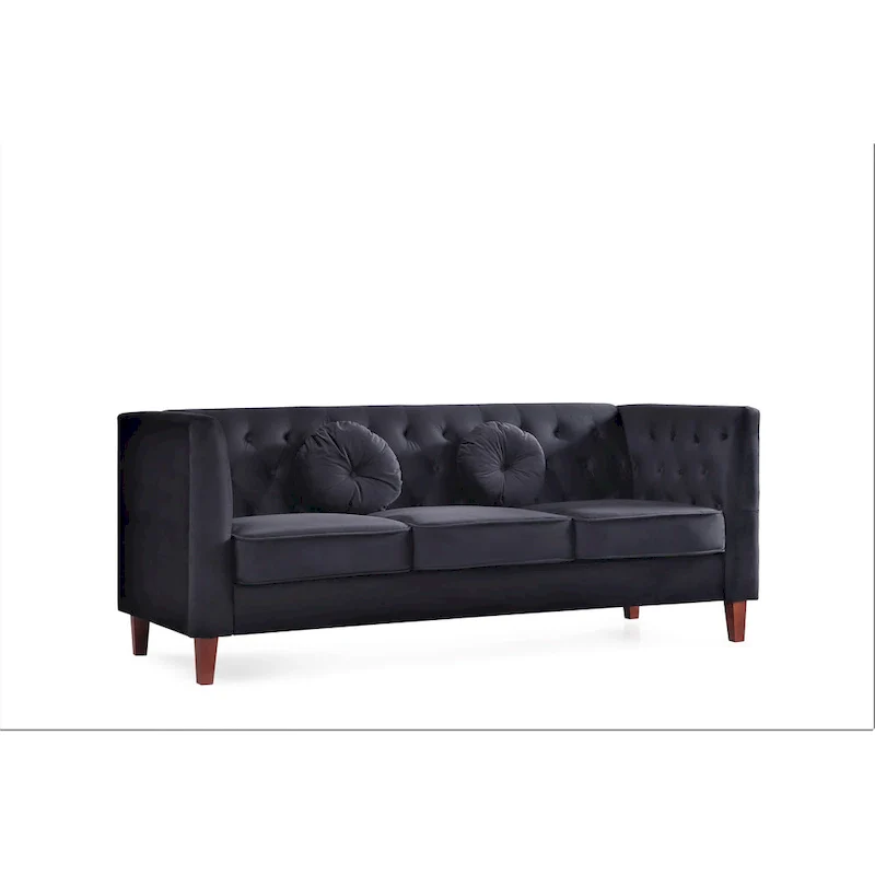 Classic Chesterfield Sofa - Tufted Upholstered Living Room Sofa
