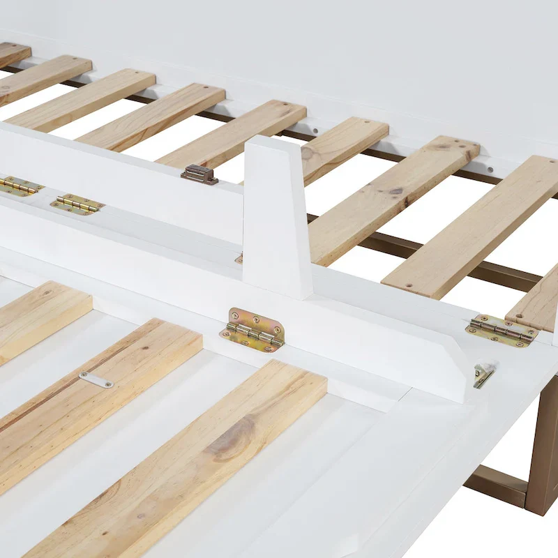 Queen Murphy Bed with Cabinet Design, Multi-Functional, 400lb Capacity