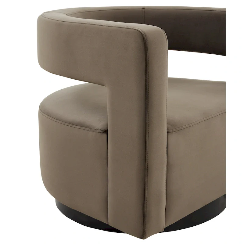SAFAVIEH Couture Cela Swivel Chair (Fully Assembled) - 31.1 W x 28.4 L x 26.8 H - 31Wx28Dx27H