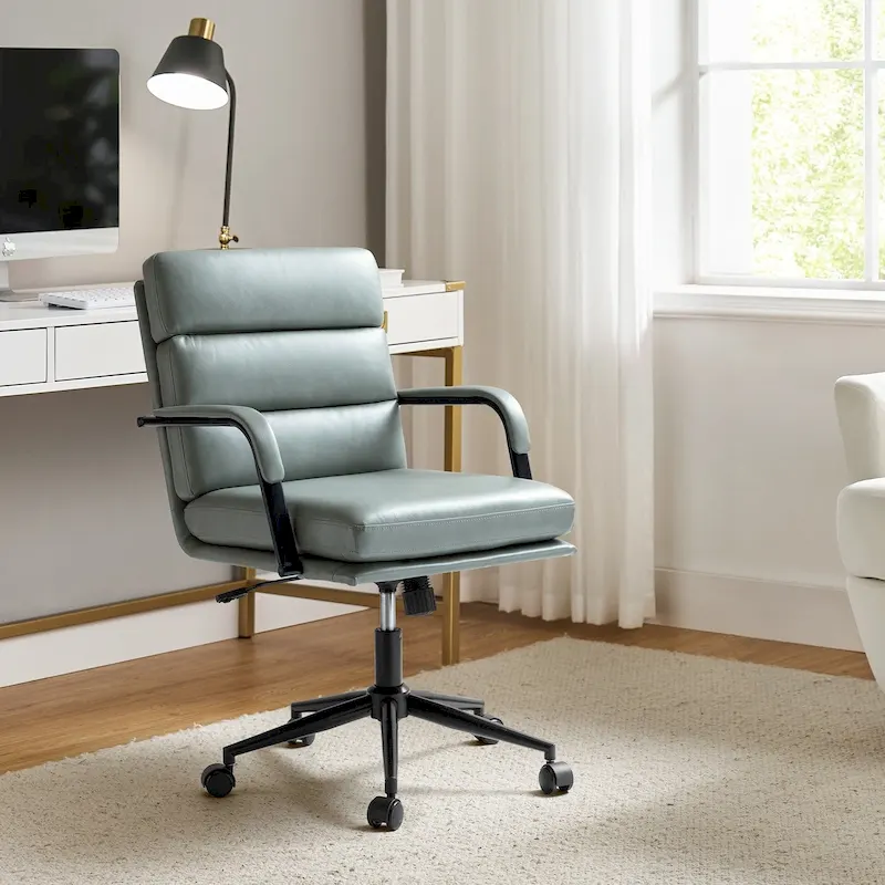 Modern Task Faux Leather Chair with Tilt Lock and Center Tilt by