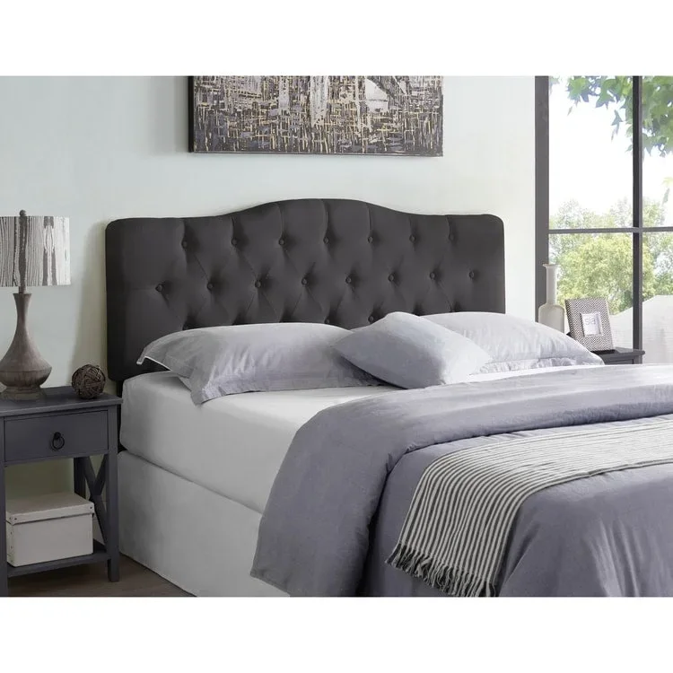 Cecilia Button Tufted Upholstered Headboard, Height Adjustable Headboards,Bed Backboard Premium Padded Fabric Headboard