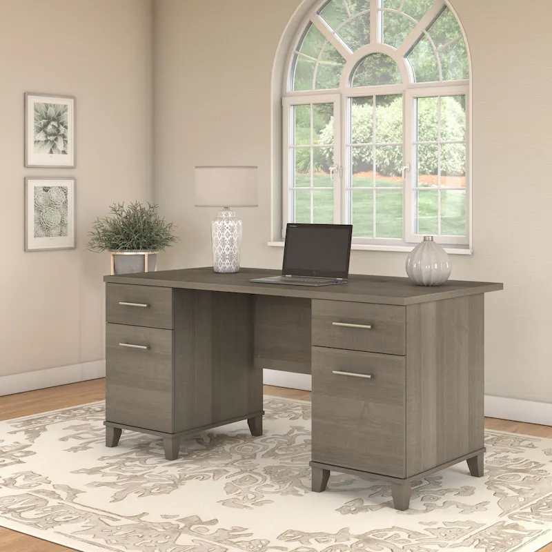 Bush Furniture Somerset 60W Office Computer Desk with Drawers