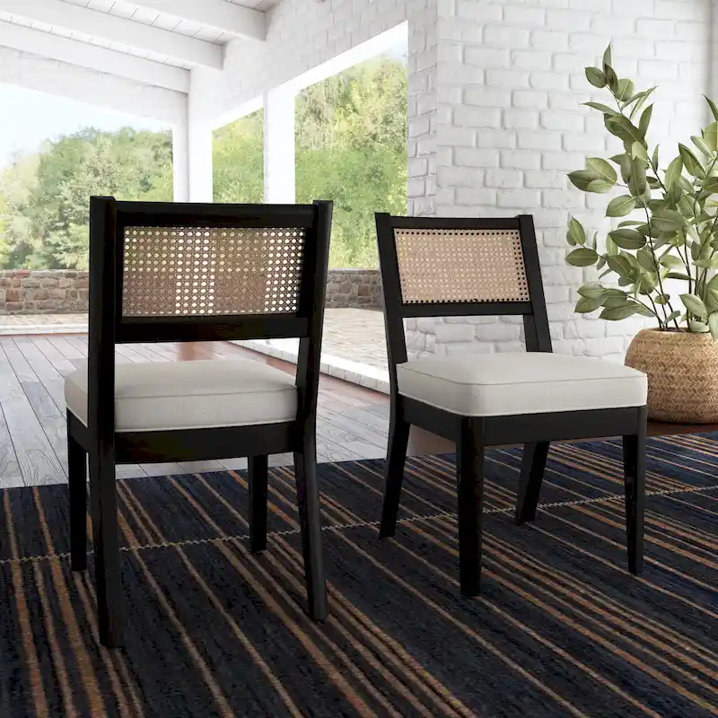 Brentwood Black Wood Rectangle Dining Set by Homestyles - 66 x 30 x 36