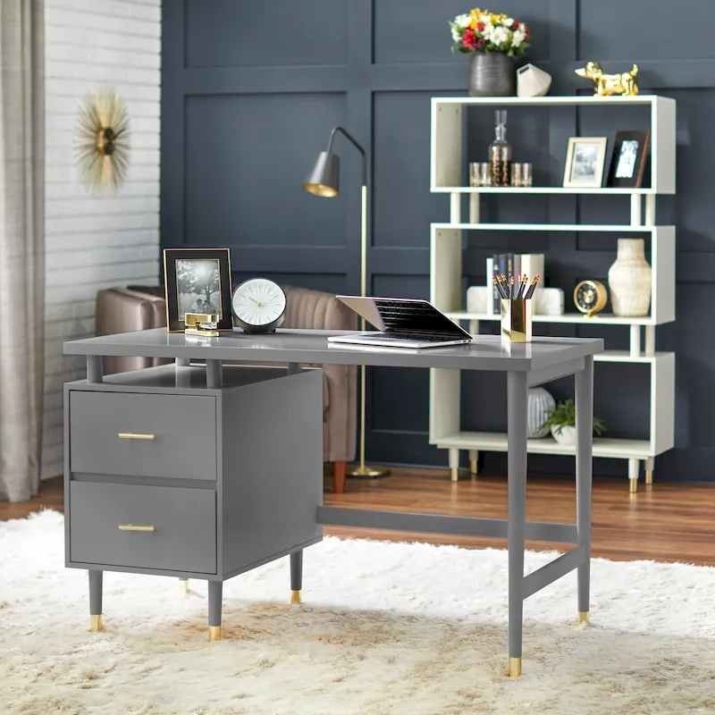Simple Living Margo 2-drawer Mid-Century Modern Desk