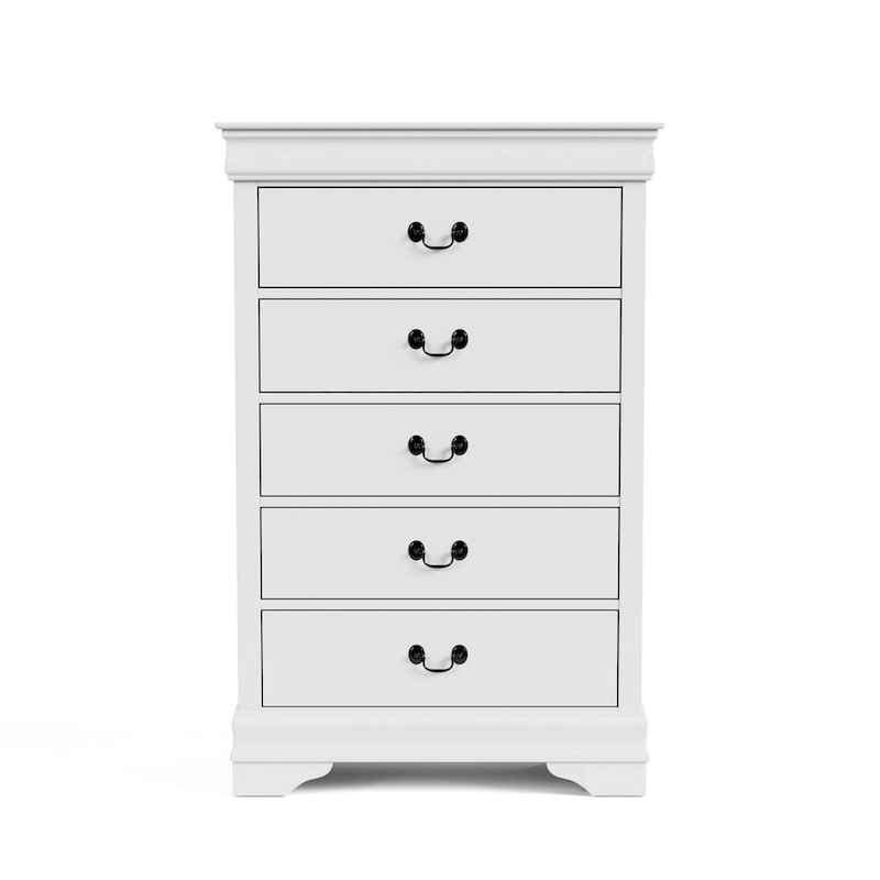 Furniture of America Devi Traditional 3-Piece Solid Wood Nightstand and Chest Set