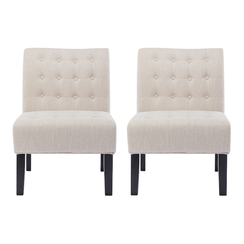 Lewis Fabric Tufted Accent Chair by Christopher Knight Home