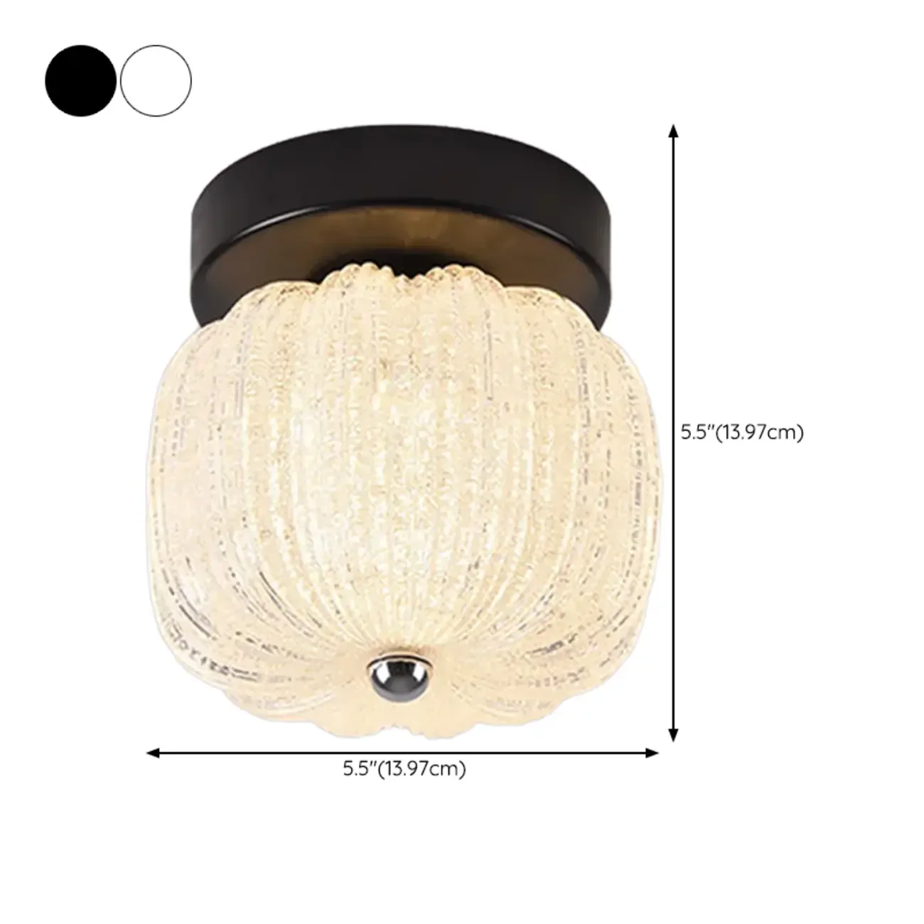 Mini Drum Shape Hallway Semi Flush Mount Ceiling Light