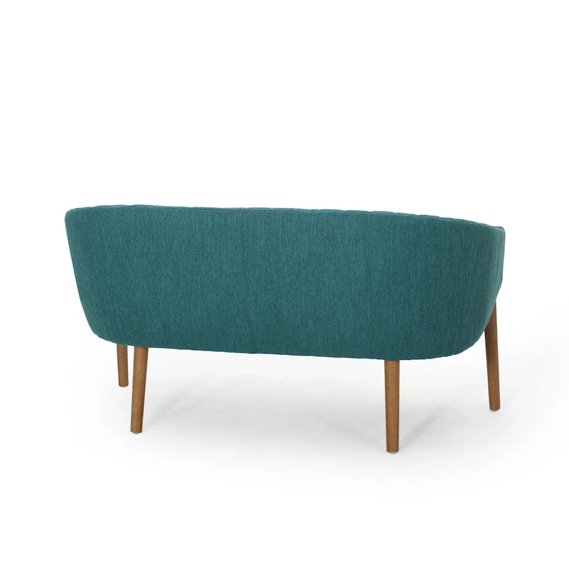 Galena Mid-century Modern Glam Loveseat by Christopher Knight Home