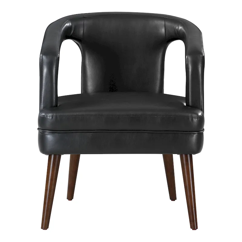 Mason Accent Reception Chair in Faux Leather