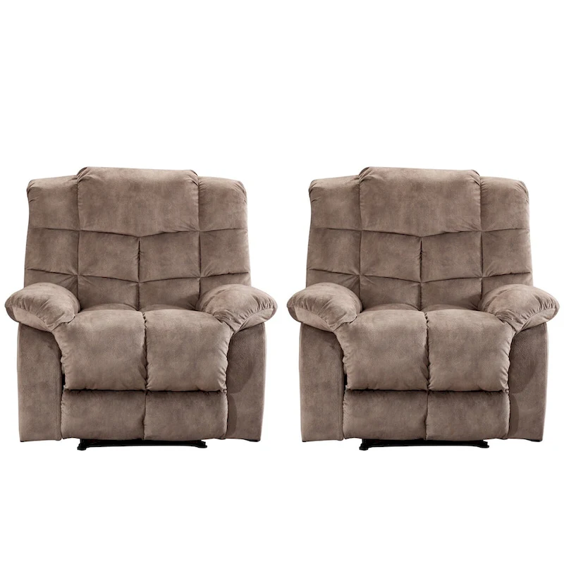 Manual Ergonomic Overstuffed Recliner Chair