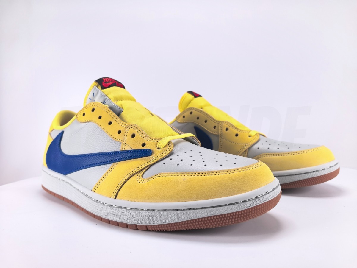 Travis Scott × Air Jordan 1 Low OG Canary - Aktrende