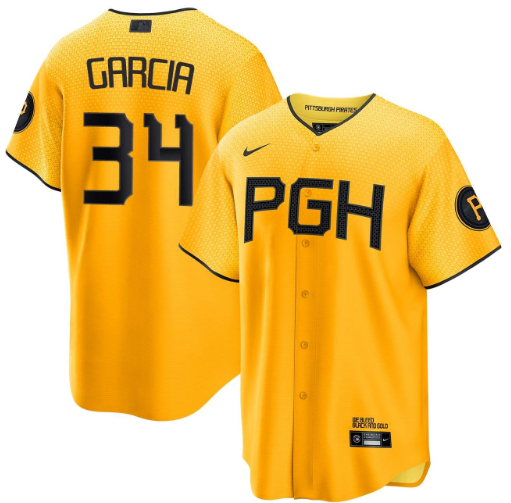 Jhostynxon Garcia Pittsburgh Pirates City Connect Jersey