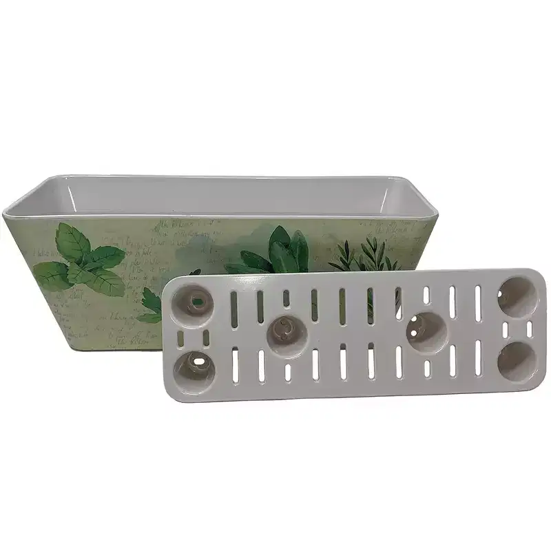 Tierra Garden 16 Rectangular Self-Watering Bamboo Planter