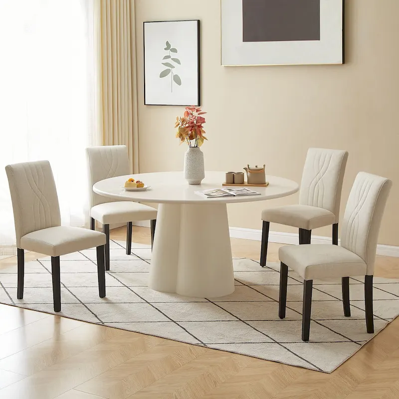 Upholstered Dining Chairs, Fabric Dining Room Kitchen Side Chair, Parson Dining Chairs