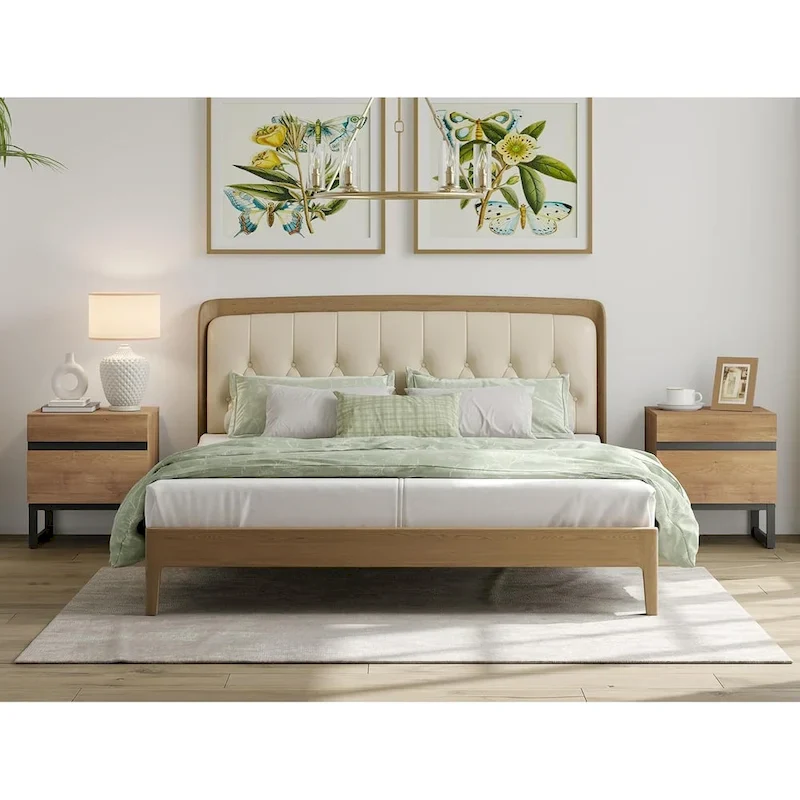 WAMPAT 3 Piece Dresser and Nightstand Sets