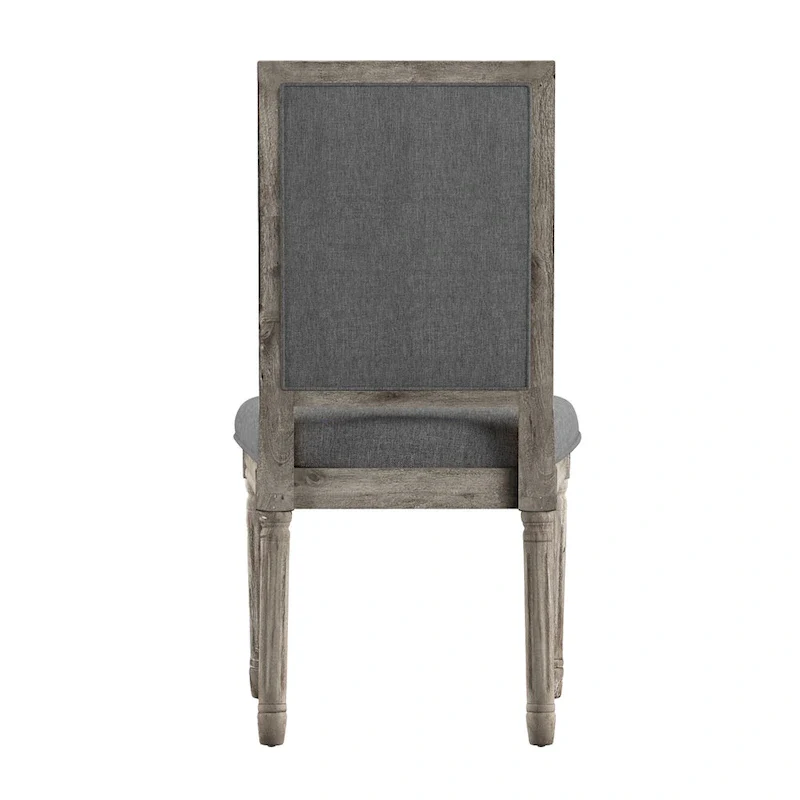 Rectangular Linen Dining Chairs