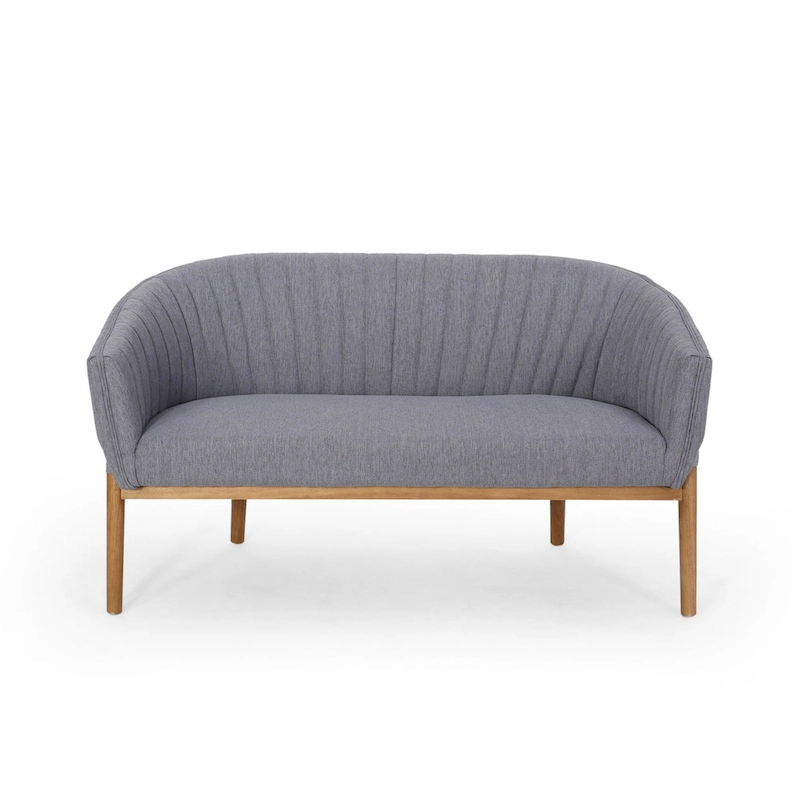 Galena Mid-century Modern Glam Loveseat by Christopher Knight Home