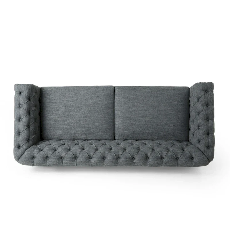 Castalia Nailhead Trim Chesterfield Sofa by Christopher Knight Home - 78.75 L x 33.50 W x 28.00 H