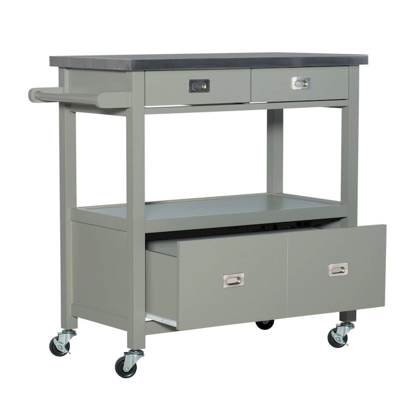Julianna Stainless Steel Kitchen Cart