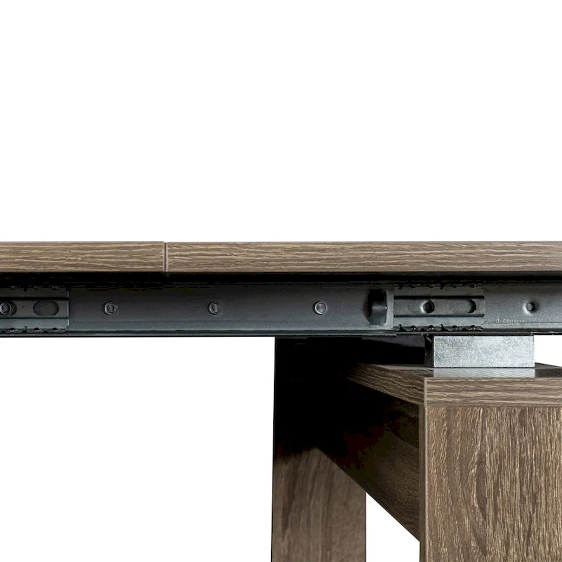 Extendable Console Table - Wood Finish, Modern Design, Multi-User