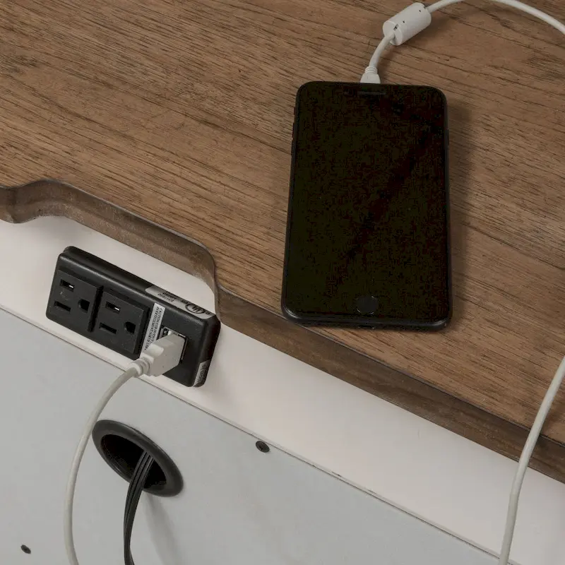 Farmhouse Reimagined 3-Drawer Night Stand with Charging Station