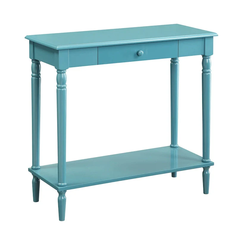 French Country 1 Drawer Hall Table with Shelf
