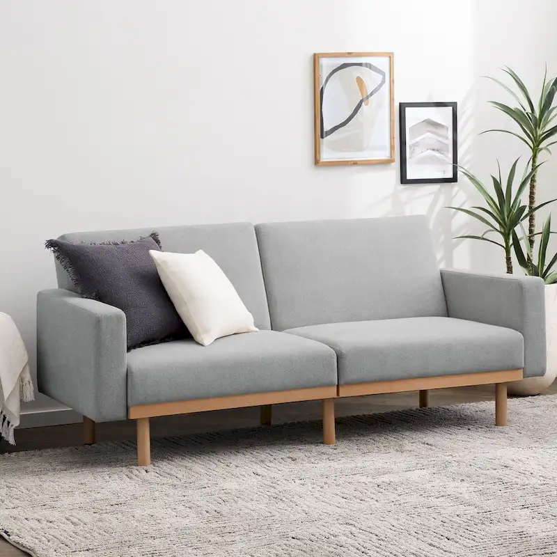 Futon with Wood Base