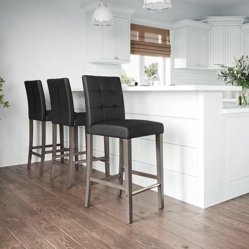 Leila Upholstered 31 Bar Height Barstool