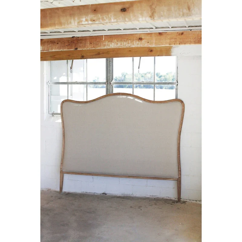 Oak & Linen Headboard