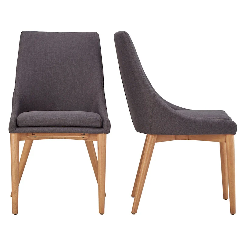 Sasha Oak Barrel Back Dining Chair (Set of 2) by iNSPIRE Q Modern - Set of 2