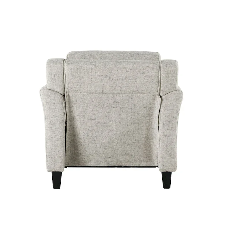Tufted Microfiber Accent Chair - Single Seat with Curved Arms