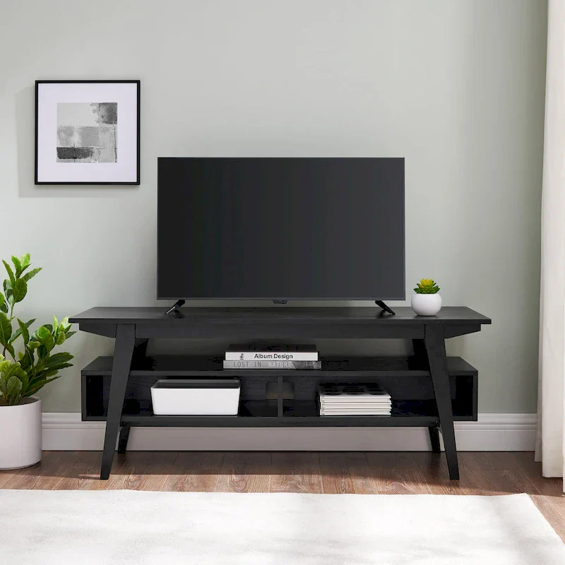 Contemporary Solid Wood Minimal 47-inch TV Stand