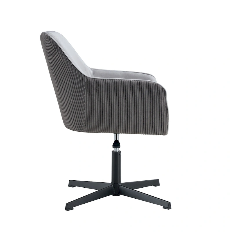 Antique Dark Grey Modern 25.6 Swivel Desk Chair