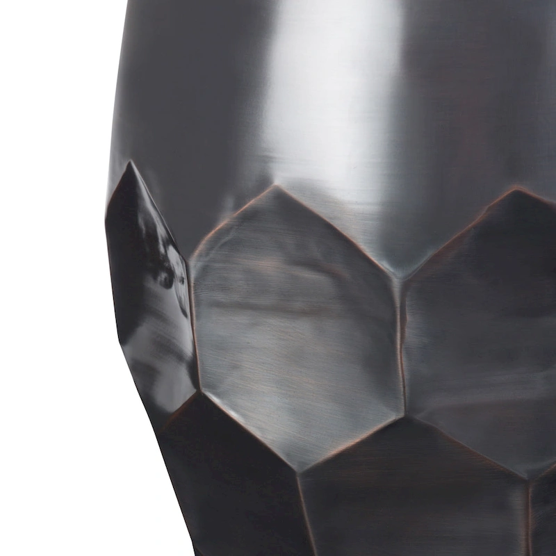 WYNDENHALL Cristy Industrial 16 inch Wide Metal Accent Side Table, Fully Assembled - 16 W x 16 D x 19.5 H