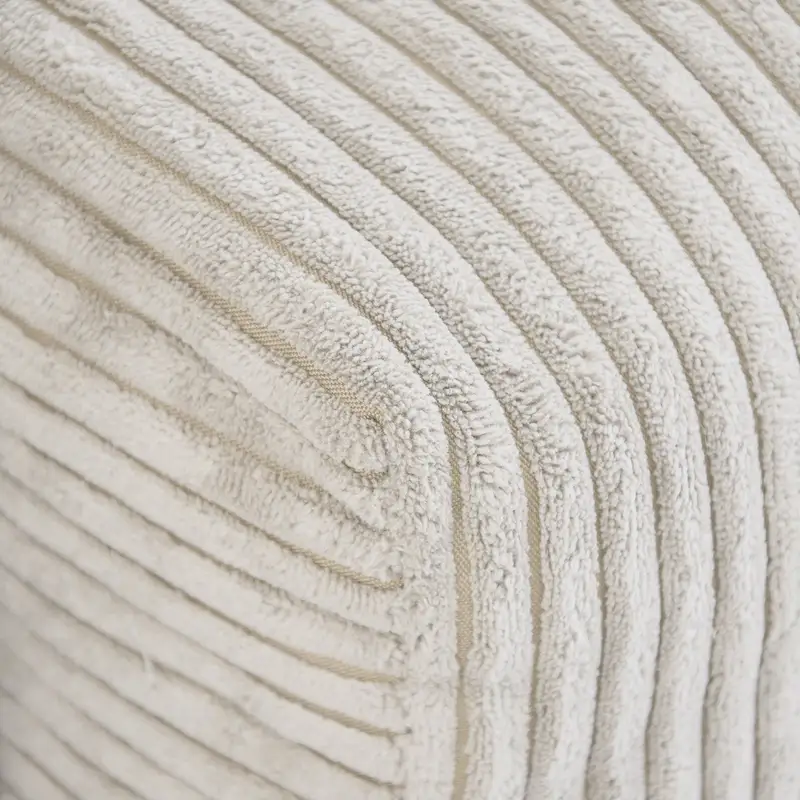 L Shaped Modern Sectional Couch Sofa with 5 Pillows and Chaise Ottoman, Cushion Covers Removable