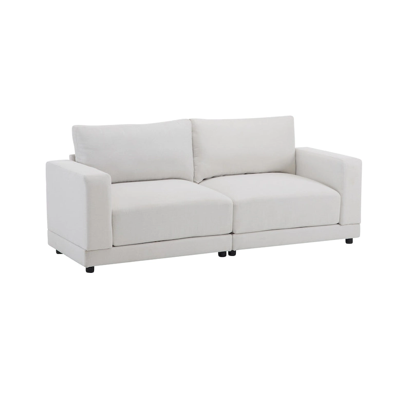 Christopher Knight Home - Grace 81 Modern Upholstery Sofa Loveseat with Square Arms