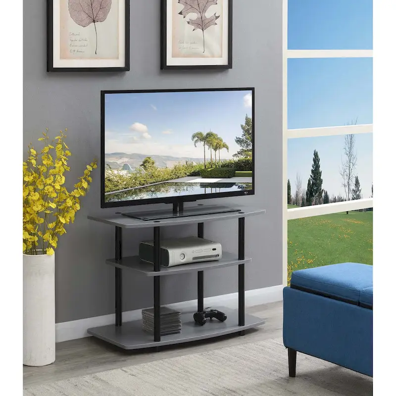 Convenience Concepts Designs2Go No Tools 3 Tier TV Stand