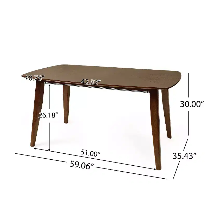 Christopher Knight Home Shari 7 Pieces Mid-century Modern Rubberwood Upholstered Dining Set