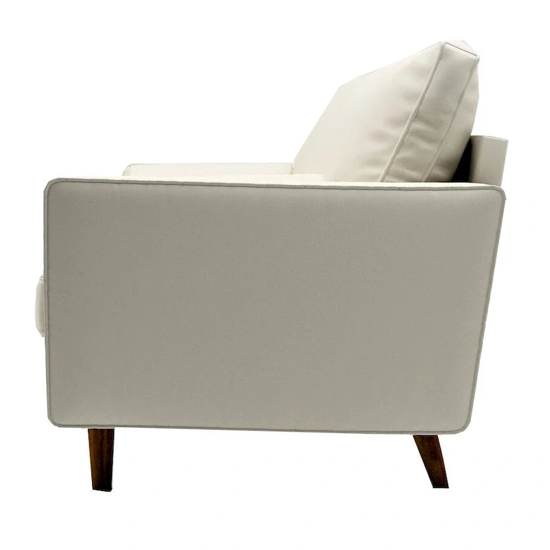 US Pride Lopez Faux Leather Mid-century Modern Sofa