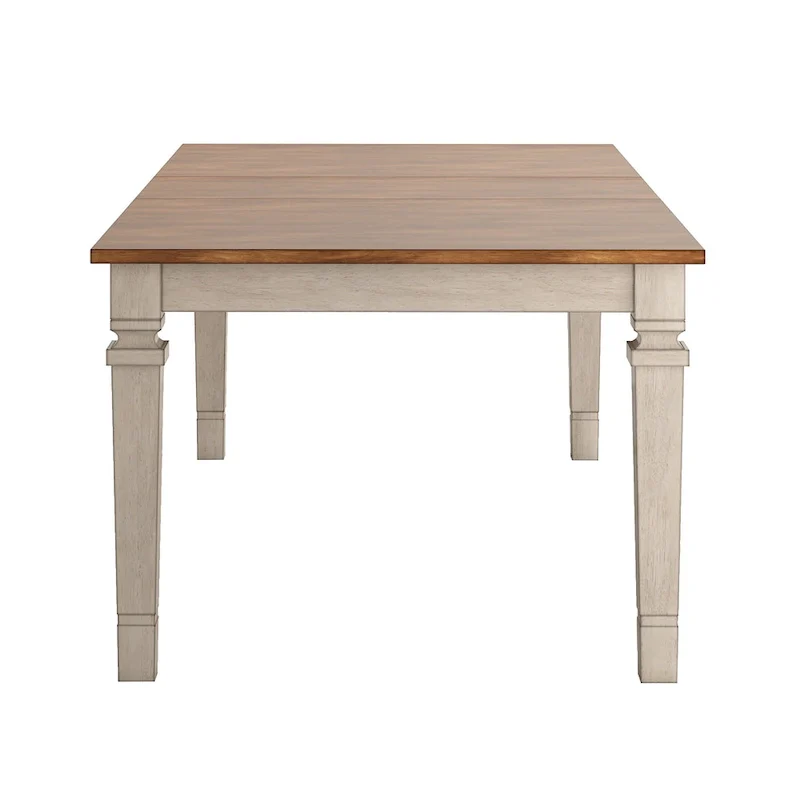 Elena Solid Wood Extendable Dining Table - Classic Style