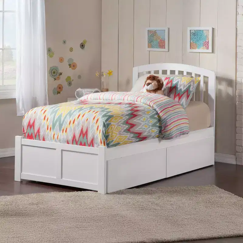 HomeStock 41.54 in.H White Twin XL Size Freestanding Headboards with Bed Frame