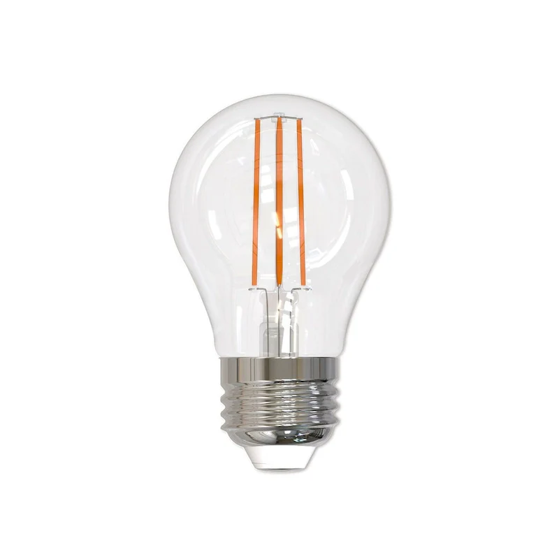 Bulbrite LED Filament Pack of (4) 7 Watt Dimmable A15 Light Bulb with Clear Glass Finish and Medium (E26) Base